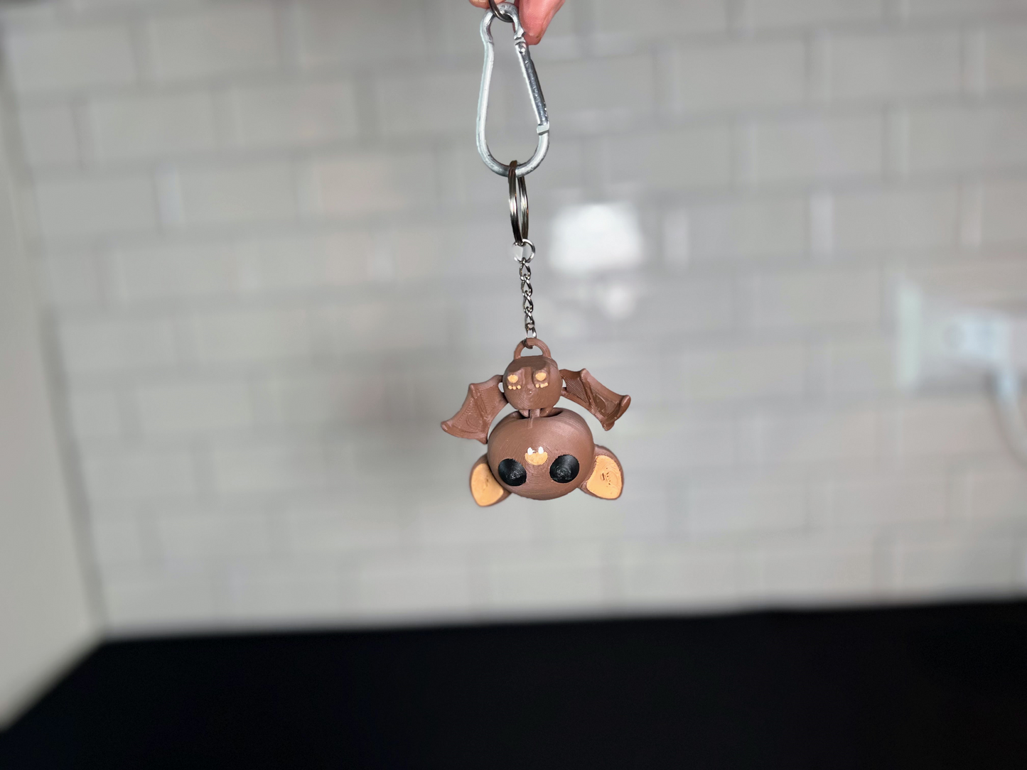 Articulated Bat Keychain: 3D Printed Fidget Toy