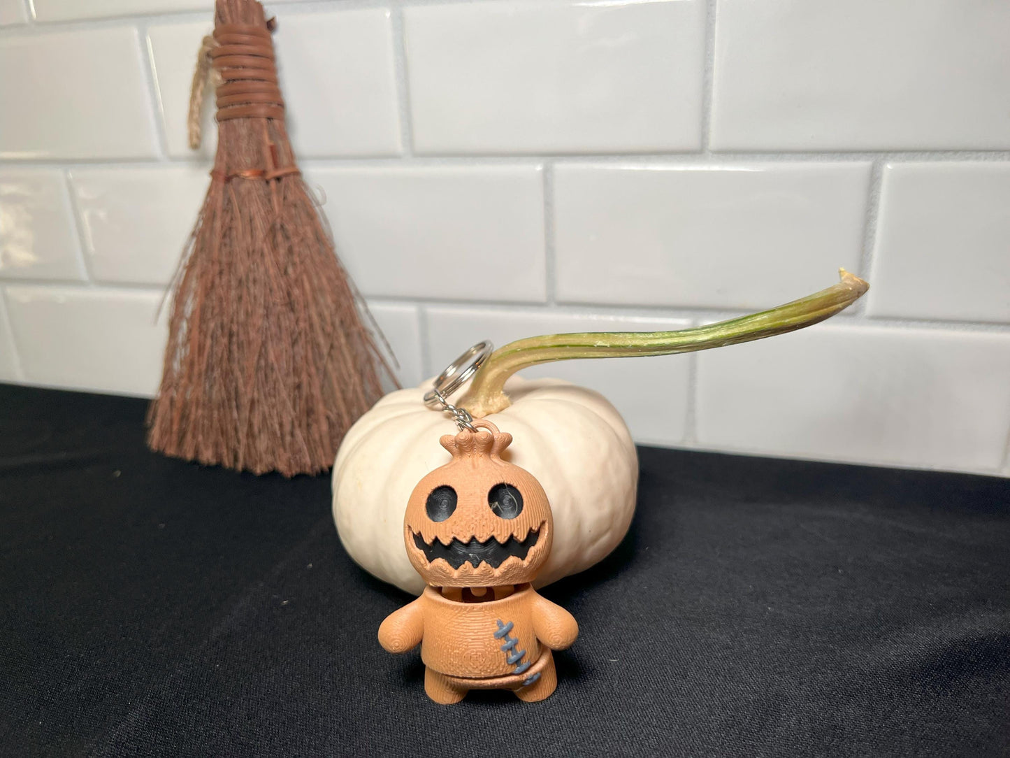 3D Printed Burlap Sack Buddy - Voodoo Doll Key Chain