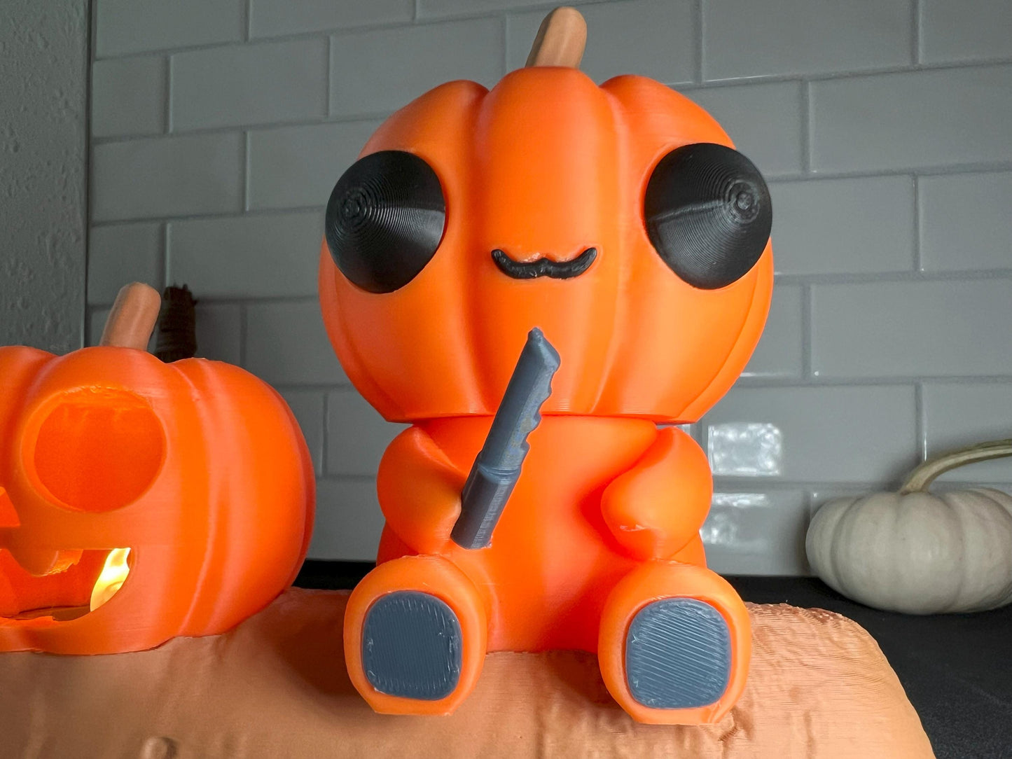 Glowing Jack O' Lantern Pumpkin Patch Pal: Spooky Fall Decor