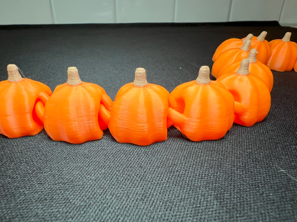 Flexible Pumpkin Snake | Unique Halloween Decoration & Glow Toy