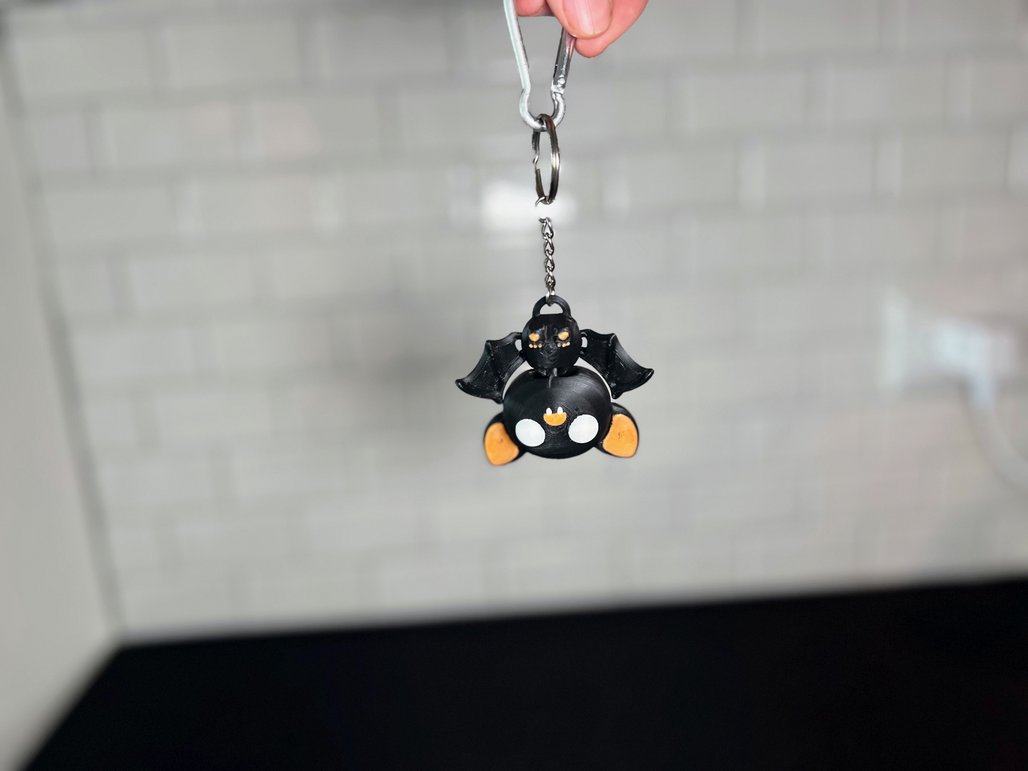 Articulated Bat Keychain: 3D Printed Fidget Toy
