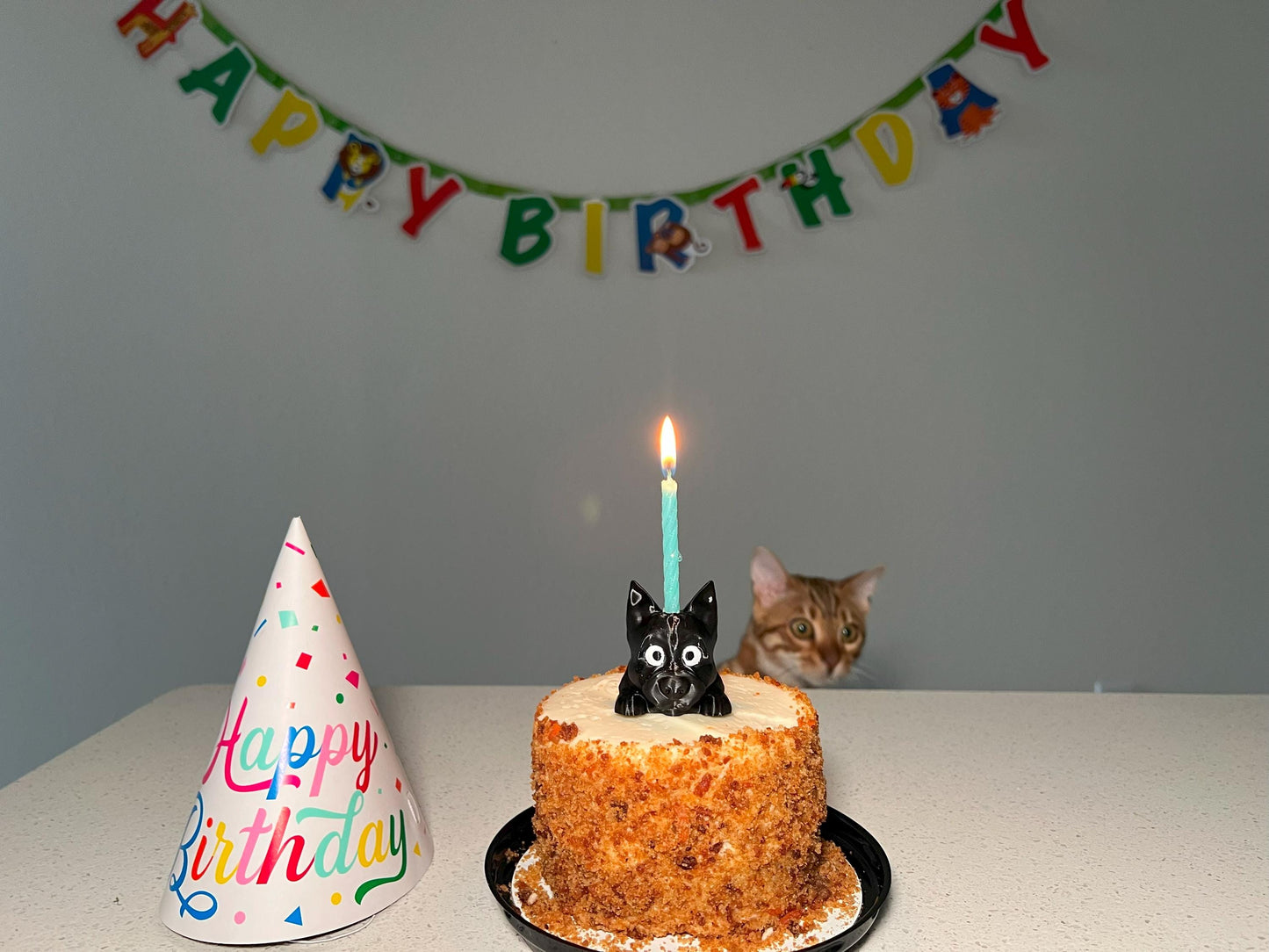 Cairn Terrier Dog Cake Topper: 3D Printed Party Decor