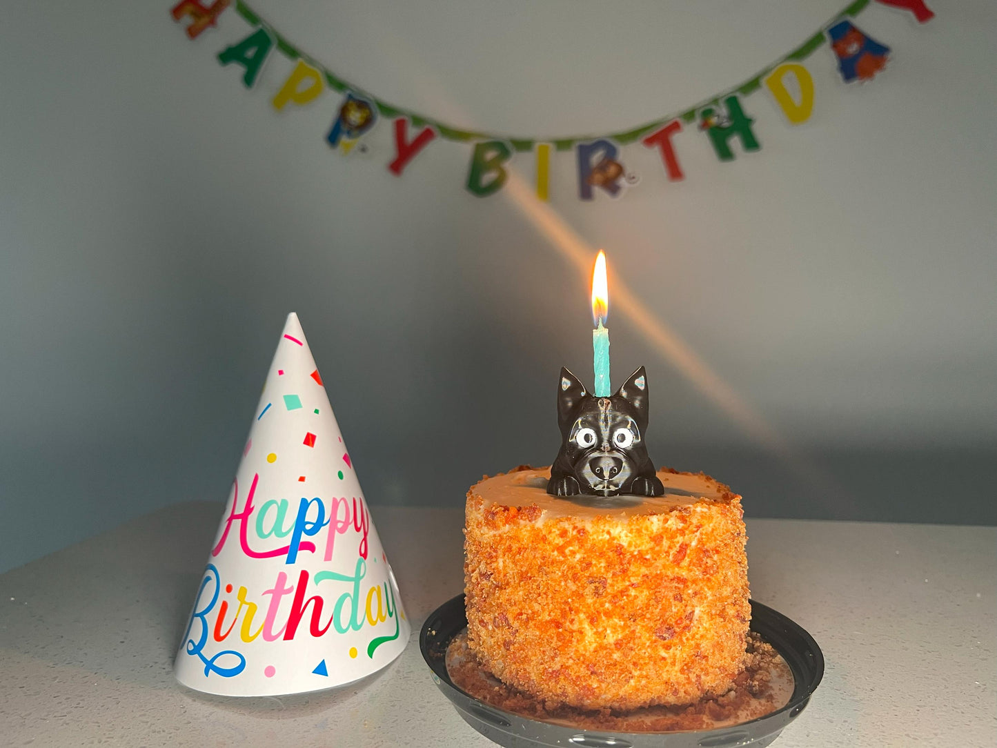 Cairn Terrier Dog Cake Topper: 3D Printed Party Decor