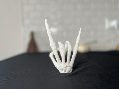 Rock and Roll Skeleton Hand | Spooky Halloween Gift & Gothic Decor