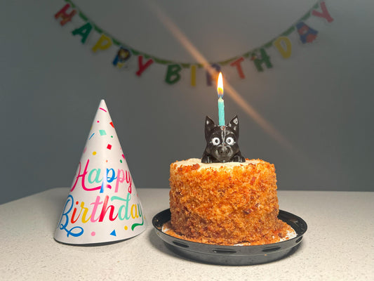 Cairn Terrier Dog Cake Topper: 3D Printed Party Decor