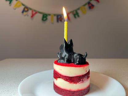 Cairn Terrier Dog Cake Topper: 3D Printed Party Decor