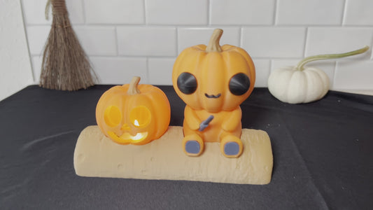 Glowing Jack O' Lantern Pumpkin Patch Pal: Spooky Fall Decor