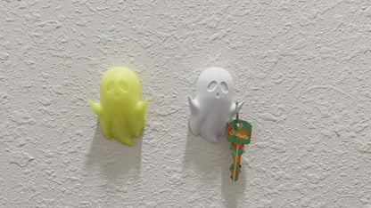 3D Printed Ghost Key Holder: Gothic Halloween Wall Decor