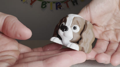 Spaniel Puppy Birthday Candle Holder Cake Topper