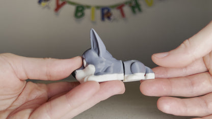 Husky Cake Topper: Wolf Dog Birthday Candle Holder