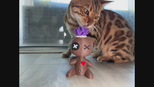 3D Printed Burlap Sack Buddy - Voodoo Doll Key Chain