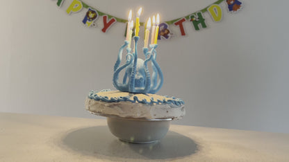3D Printed Octopus Cake Topper: Ocean Theme Birthday Party Decoration